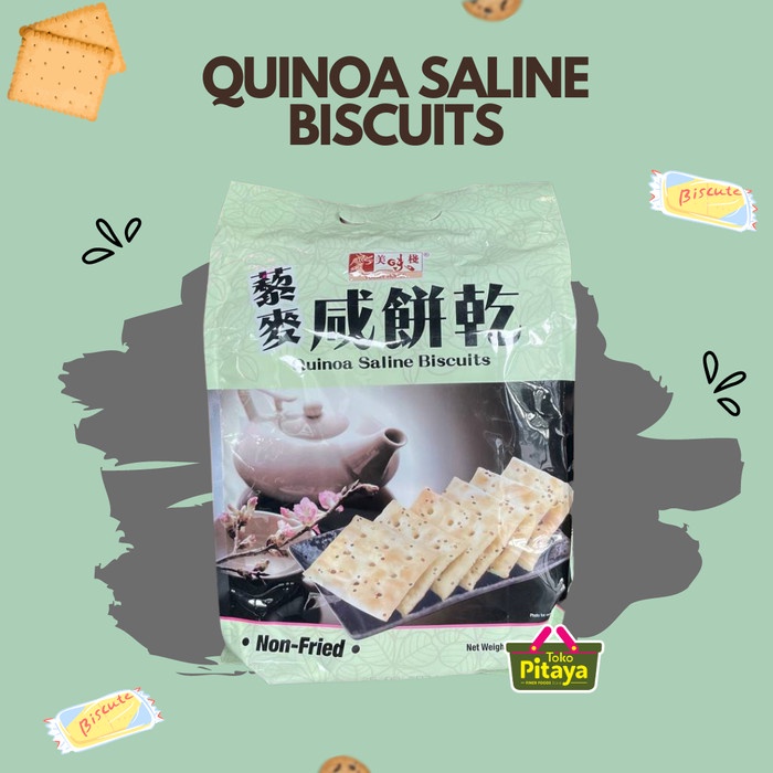 

Silahkan Order] Yummy House Quinoa Saline Biscuits 400 gr - biskuit non fried
