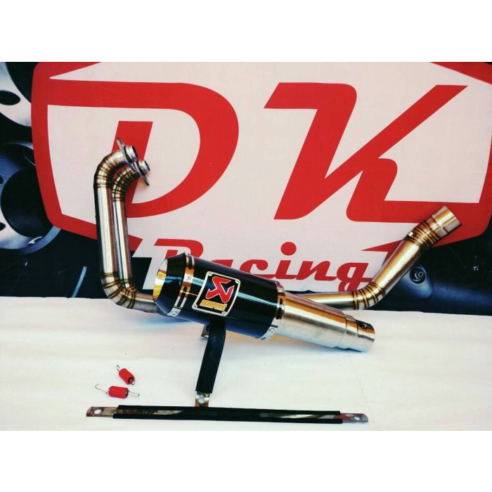 [Original] Knalpot Racing Kawasaki Ninja 250 Karbu Akrapovic Karbon Fullsystem Terbatas