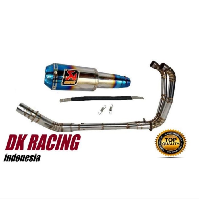 [Original] Knalpot Racing Kawasaki Ninja 250 Karbu Akrapovic Gp Pelangi Fulsystem Terbaru