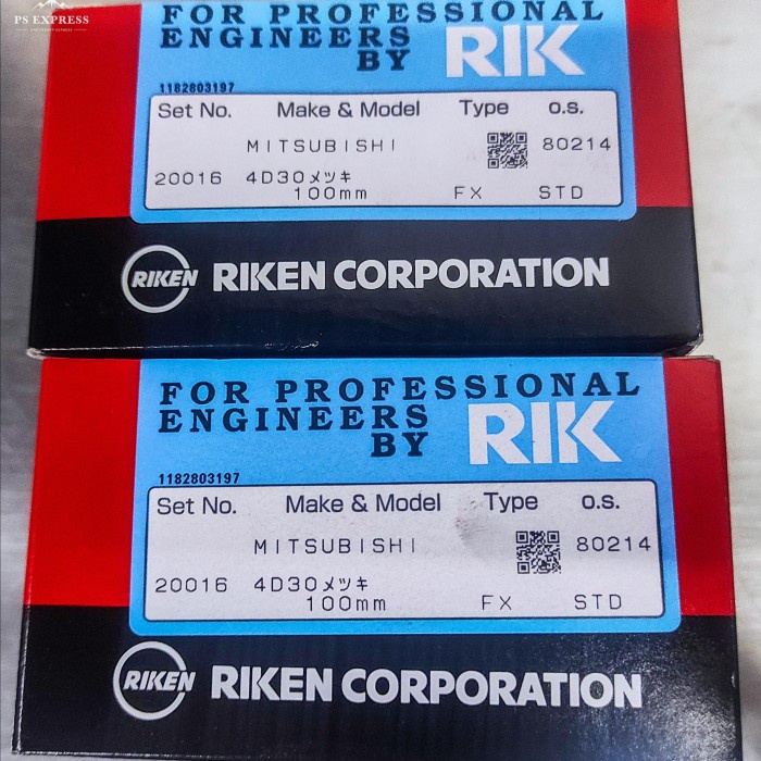 [Ori] Ring Piston Mitsubishi 4D30/4D31 Std Rik Terbatas