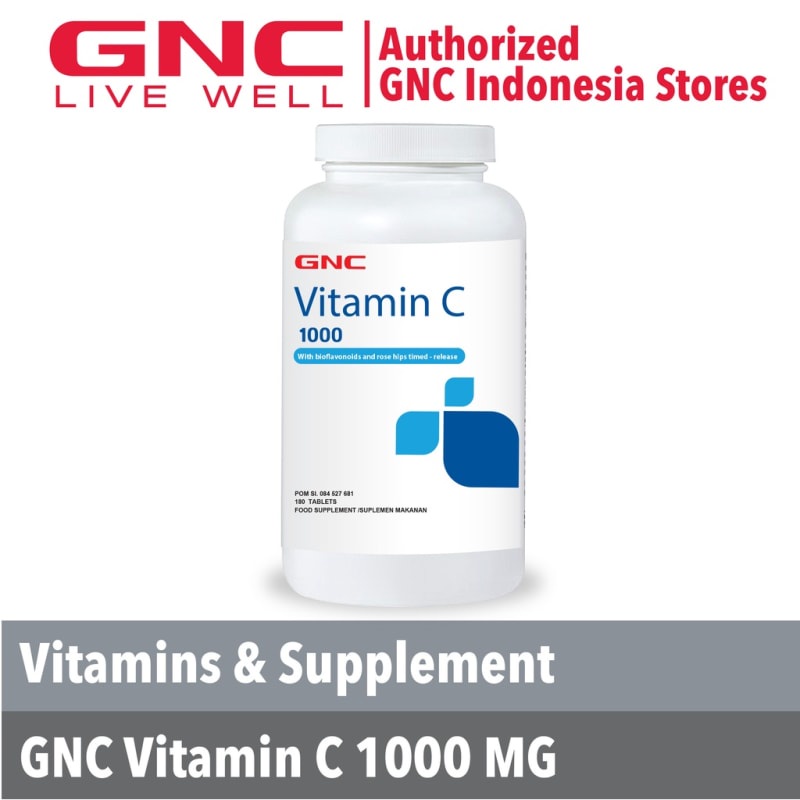 GNC VITAMIN C 1000 (017566) - 180 TABLETS SUPLEMEN