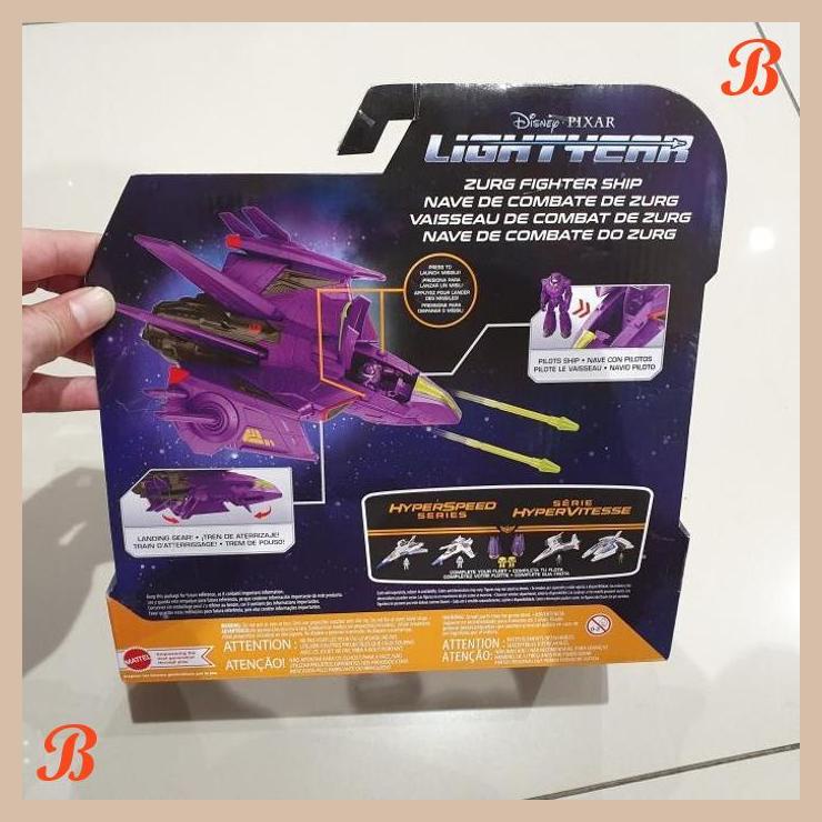 | anb | mattel disney pixar lightyear zurg fighter ship & zurg
