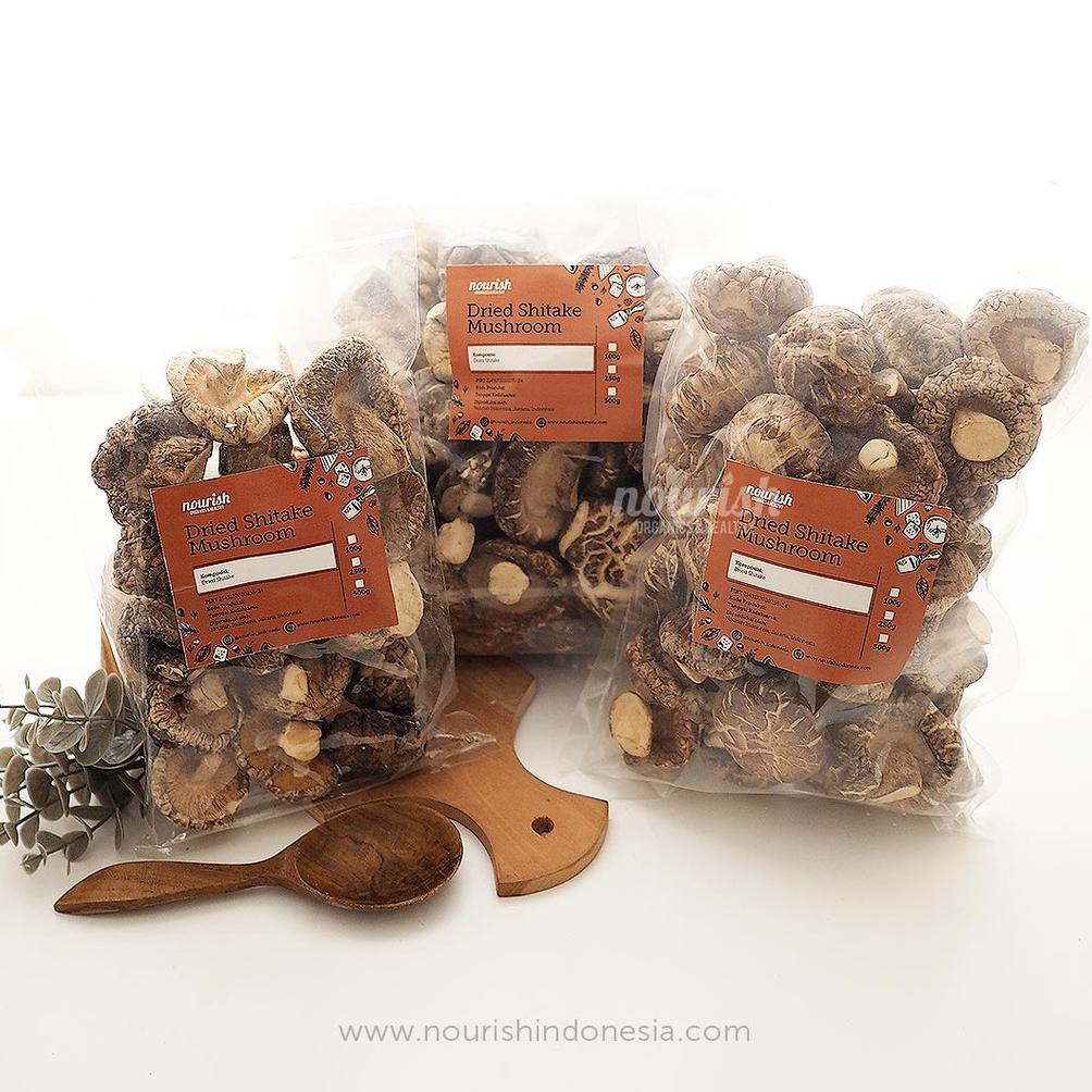 

Terjangkau Dried Shitake Mushroom / Jamur Shitake / Hokio 100gr ..