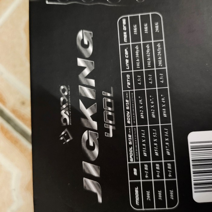 ✨Ready Reel Daido Jig King 400 Left Jigking Overhead Terbatas