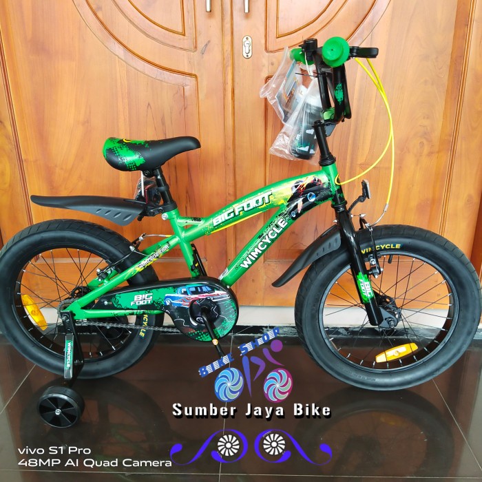 ✨Original Sepeda Anak Bmx 18 Inch Wimcycle Bigfoot Diskon
