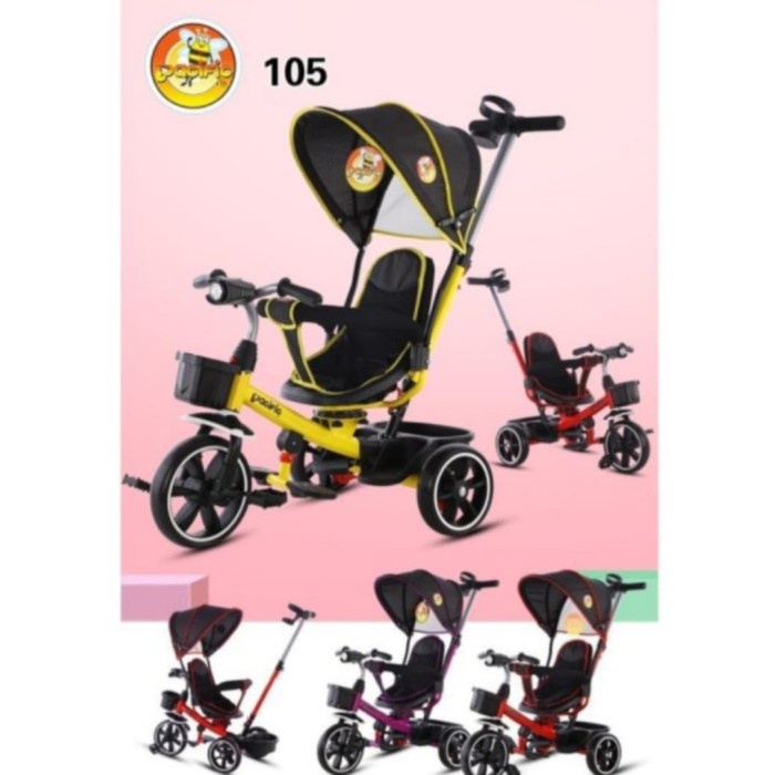 ✨Original Sepeda Anak Roda Tiga Stroller Pacific 105 Berkualitas
