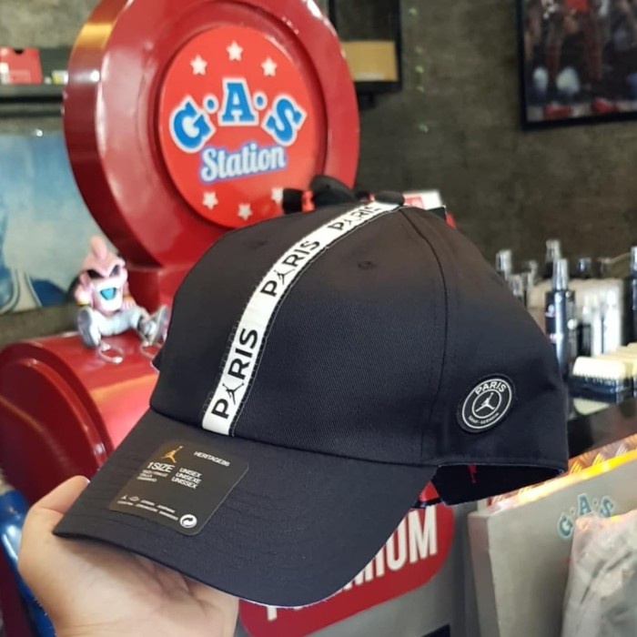 ✨Ori Jordan X Psg H86 Cap • Black Diskon