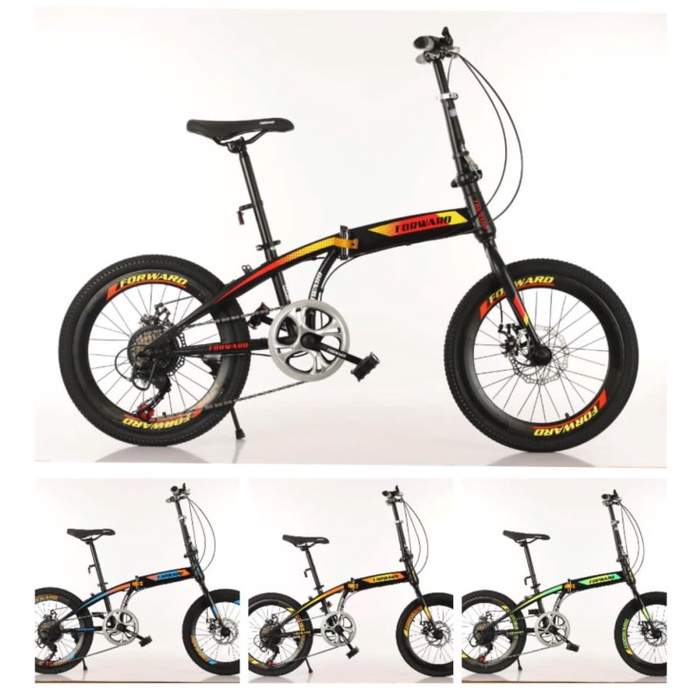 ✨Original Sepeda Lipat Folding Bike 20 Forward Discbrake Murah Diskon