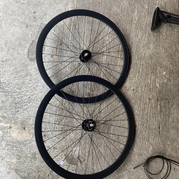 ✨Ori Wheelset No Brand Fixie Single Speed Hub Giorni 700 Cog 17T All Alloy Limited