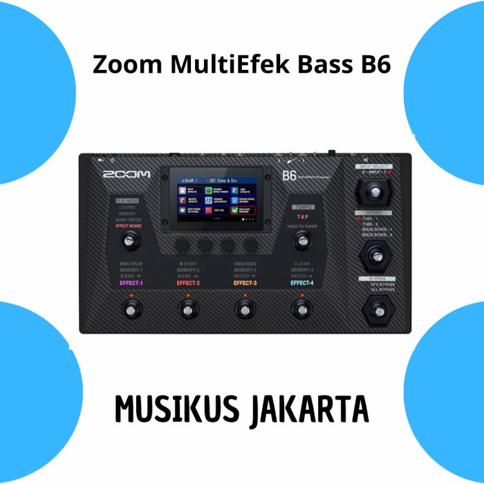 ✨Ori Zoom B6 / Efek Bass Zoom B6 / Zoom Bass B6 / Efek Zoom Bass Limited