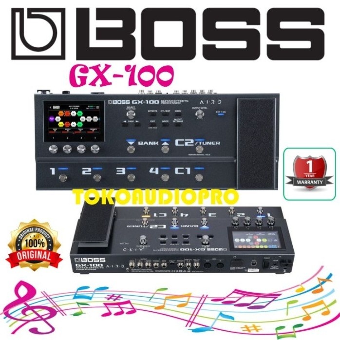 ✨Ori Efek Boss Gx100 Multieffect Guitar Pedal Efek Gitar Boss Gx-100 Diskon
