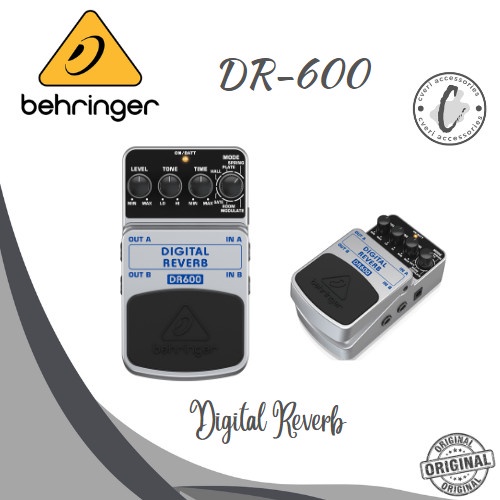 ✨Ori Behringer Dr600 Digital Reverb Guitar Effect Pedal Efek Gitar Dr-600 Terbaru