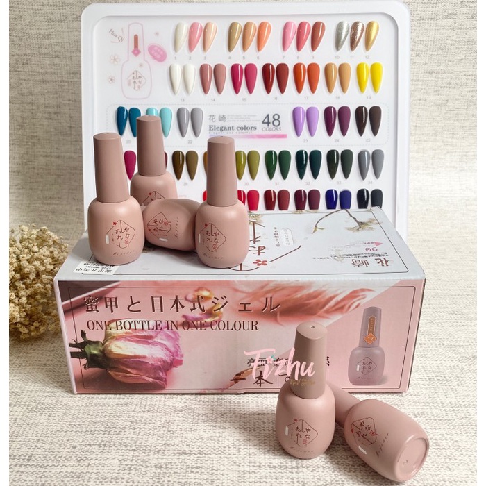 ✨New Ori Mijiaer Set 48Warna / Kutek Gel Mi Ji Aer / Gel Polish Set Mijiaer Berkualitas