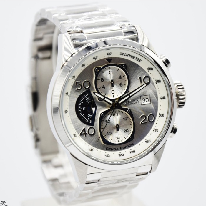✨Sale Zeca 2010Mb.S.C1.S1 - Jam Tangan Pria Original - Silver Berkualitas