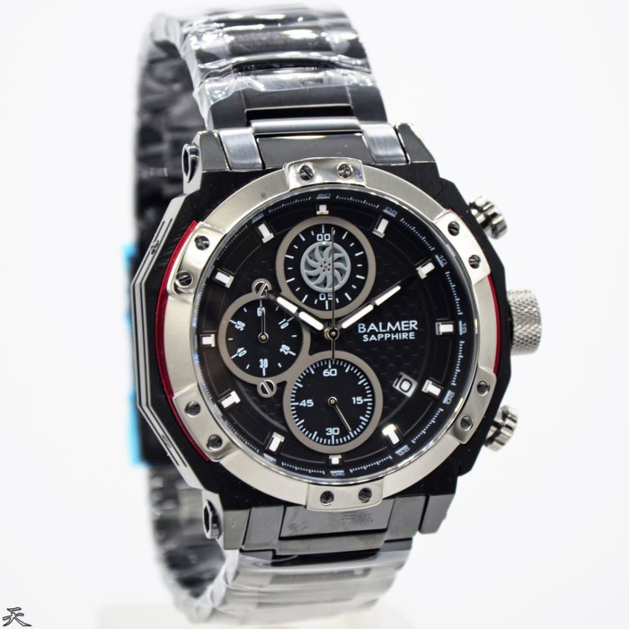 ✨Sale Jam Tangan Pria Balmer B-7998 Dark Grey Crono Sapphire Glass Original Berkualitas
