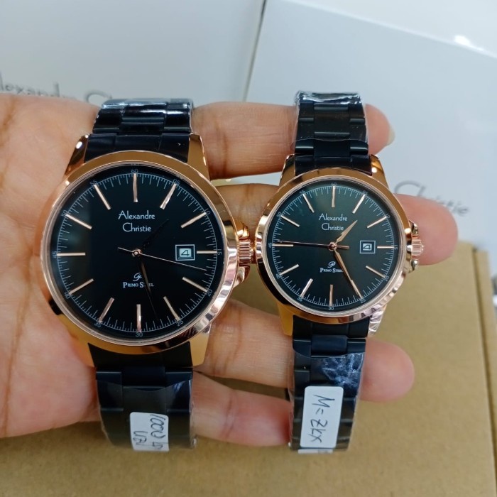 ✨Sale Alexander Christie Couple Ac 1008 Hitam Rosegold Original Limited