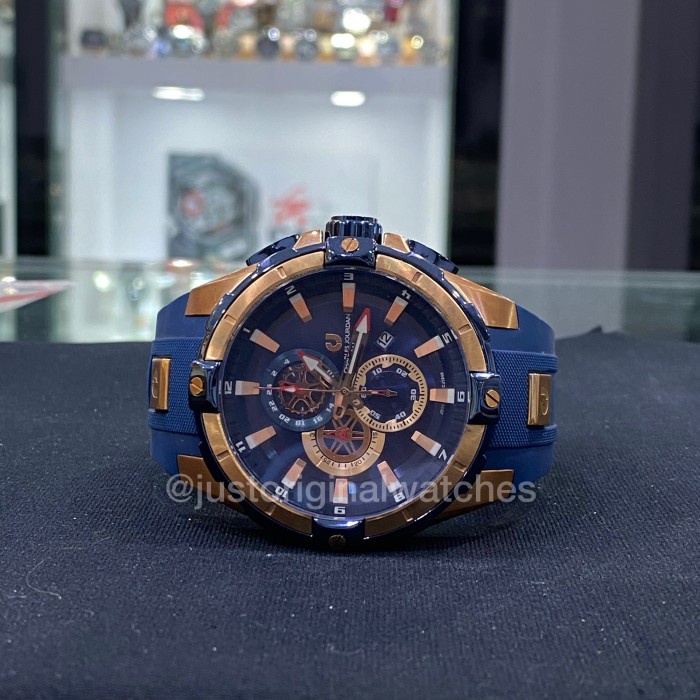 ✨Sale Jam Tangan Pria Charles Jourdan Cj1040-1582C Original Blue Gold Terbaru