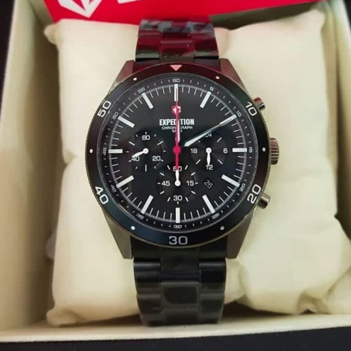 ✨Ready Expedition E6791 / E 6791 Black Grey - Jam Tangan Pria Original Terbatas