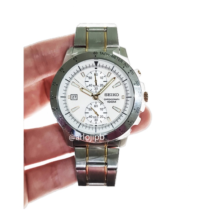 ✨Ready Jam Tangan Pria Seiko Snw189 Chrono Original Terbaru