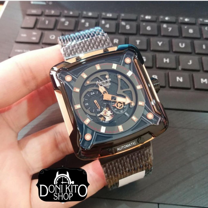✨Ready Jam Tangan Pria Original Alexander Christie Ac3039 Automatic Ac 3039 Berkualitas
