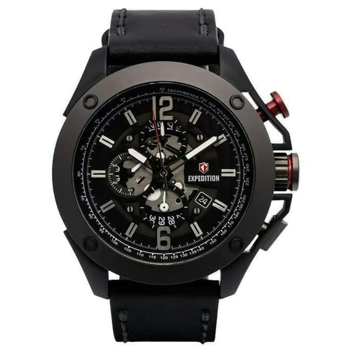 ✨Ready Jam Tangan Expedition Pria E 6697 M Original  Black Dark Grey  Limited