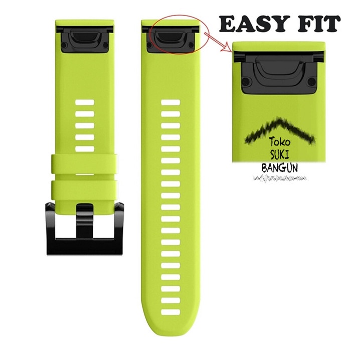 NEW GARMIN FENIX 5X QUICK FIT SPORT RUBBER SILICONE WATCH BAND STRAP ORIGINAL TERBARU