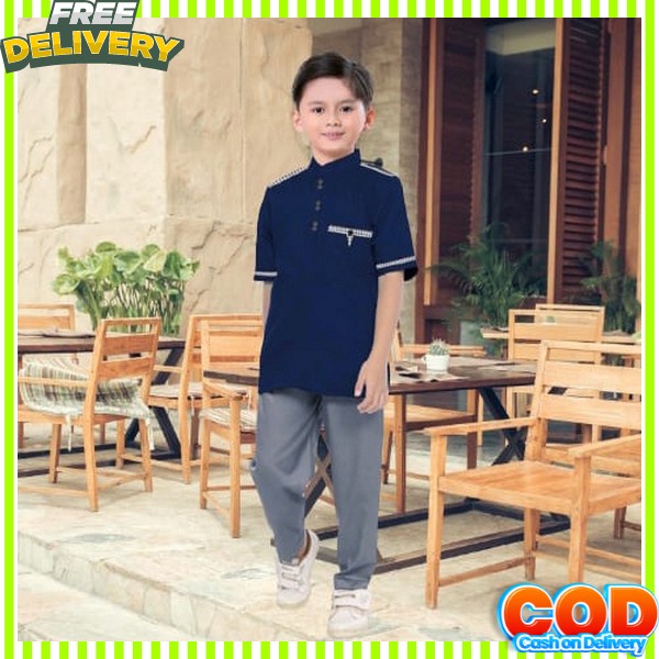 Hem Lebaran Anaj Lakilaki Ramadhan Anak Laki Laki Pakaian Kemeja Bocah Ngaji Baju Atasan Kok Tk Sd S