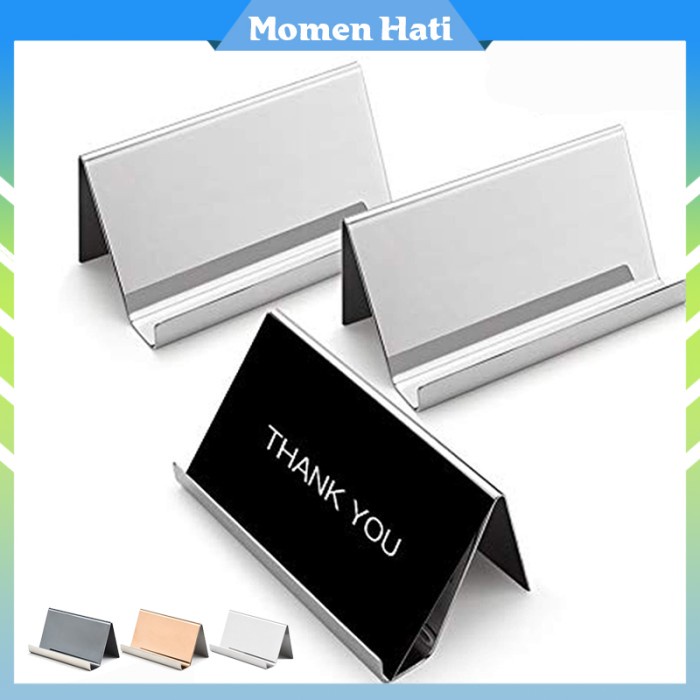 

------] Kotak Tempat Kartu Nama Di Meja Business Card Holder Handphone Holder