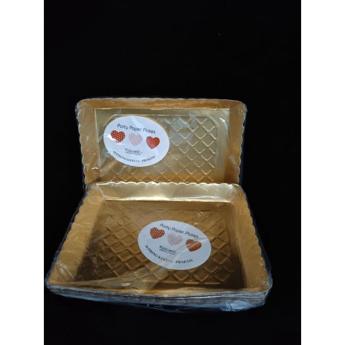 *#*#*#] PIRING KUE ULANG TAHUN / PIRING MARY GOLD L @10 PCS