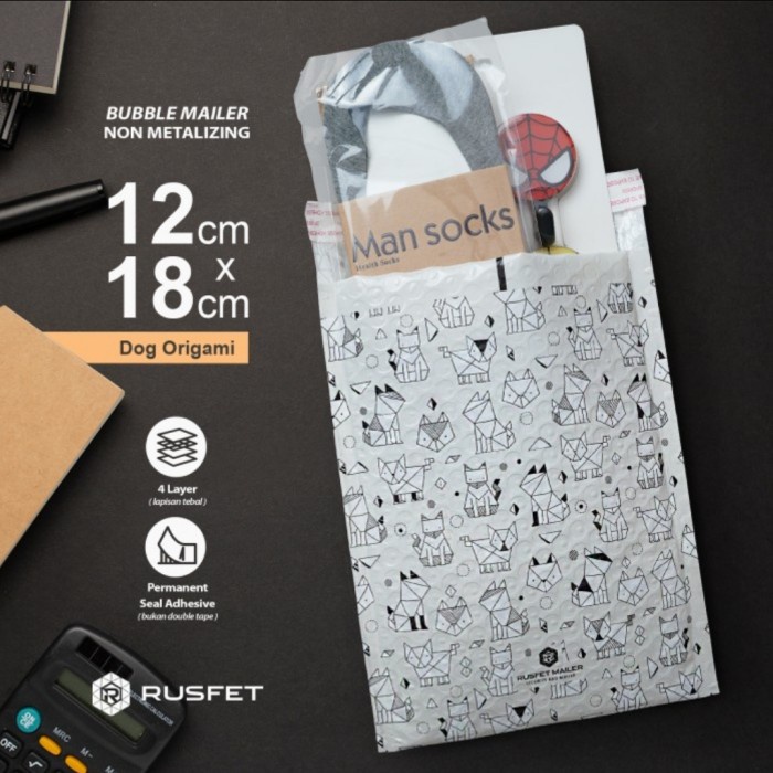

Produk Unggulan] AMPLOP BUBBLE MAILER MOTIF BUBBLE ENVELOPE DOG ORIGAMI RUSFET 12X18