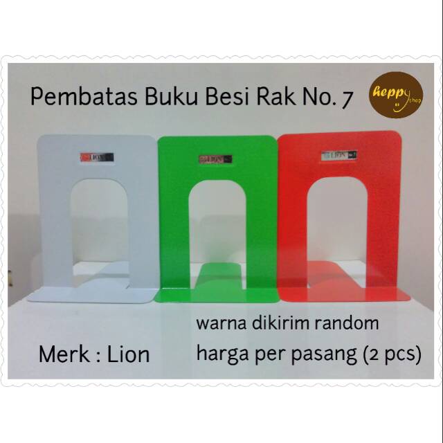

Pembatas Buku Besi Rak No 7