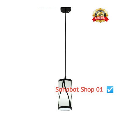 ___] Lampu - Eglare Frame Lampu Gantung Hias - Hitam