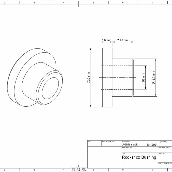 Promo Rockshok Bushing (Jasa Bubut)