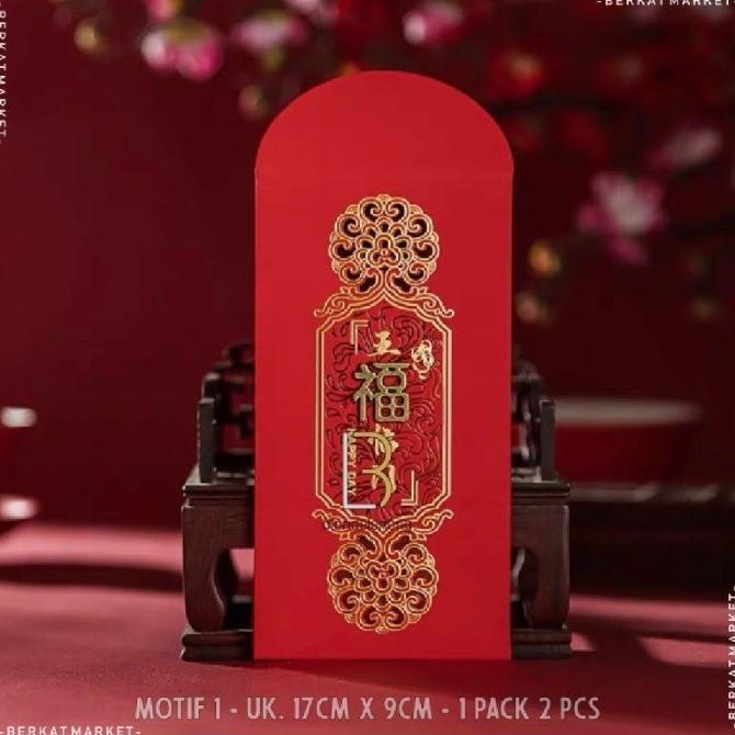 

Dompet Amplop Angpao Angpau Kain Bludru Imlek Rejeki Fu Fuk Merah 2023 Pengiriman Cepat