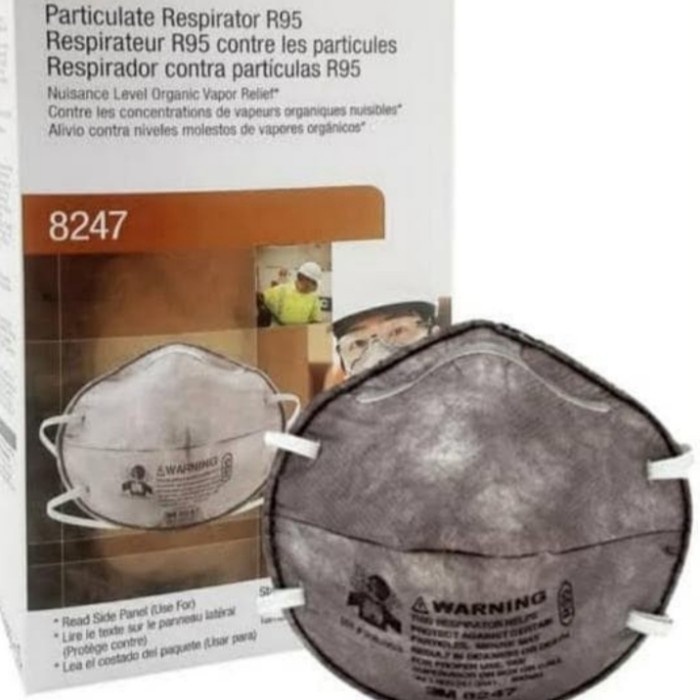 ✅Termurah Masker 3M Respirator R95 8247 Carbon Original Diskon