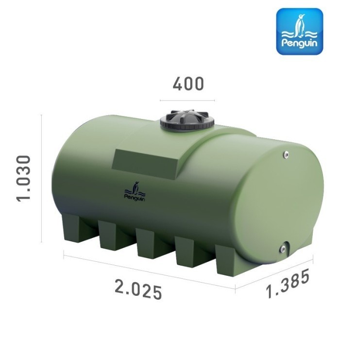 ✅Original Tangki Air Horisontal Penguin 2000 Liter  Th 200  Toren Pinguin Limited