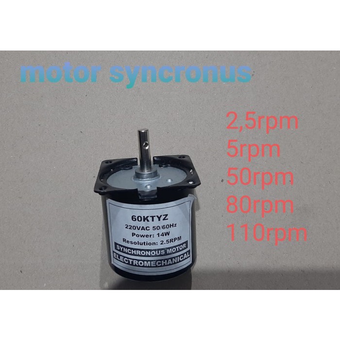 @#@#@#] Motor Synchronous 60KTYZ 220vac 14 watt Syncronus dinamo sinkronus