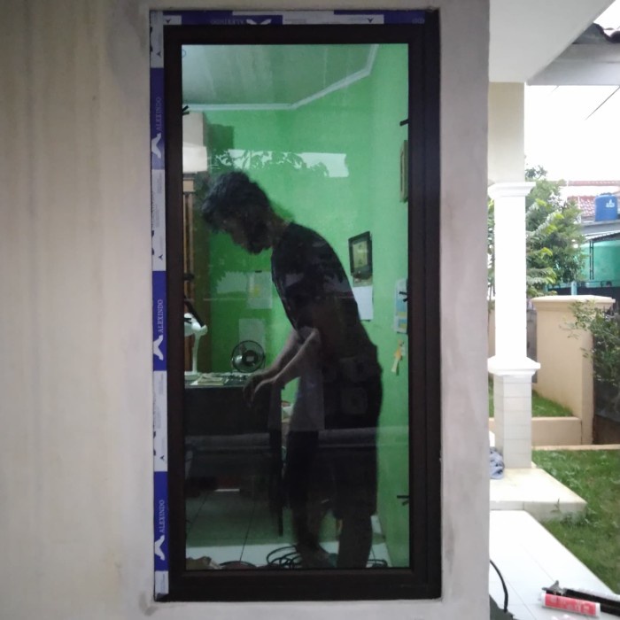 ✅New Ori Kusen Jendela Almunium Alexindo 3In Warna Coklat Terbatas