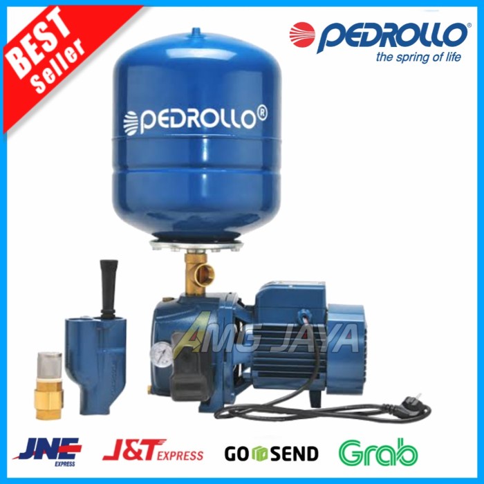 [Ori] Pompa Air Sumur Dangkal Pedrollo Jswm 1Cx Pompa Pendorong Sumur Berkualitas