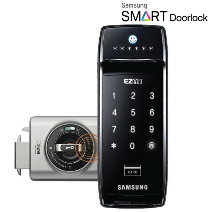 [New Ori] Samsung Digital Lock Shs 2320 Kunci Otomatis Rfid Card Pintu Geser Diskon