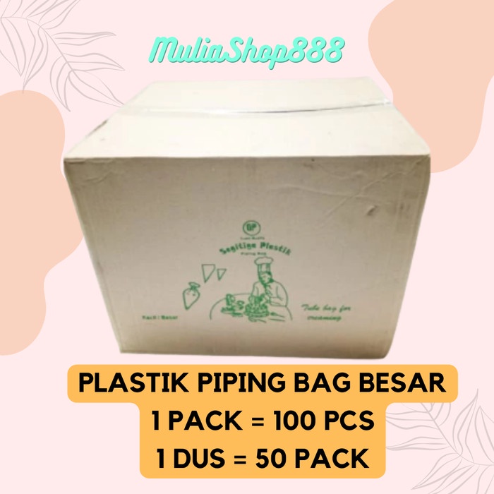 

[Baru] Piping Bag / Plastik Segitiga Besar 1 Dus Terbatas