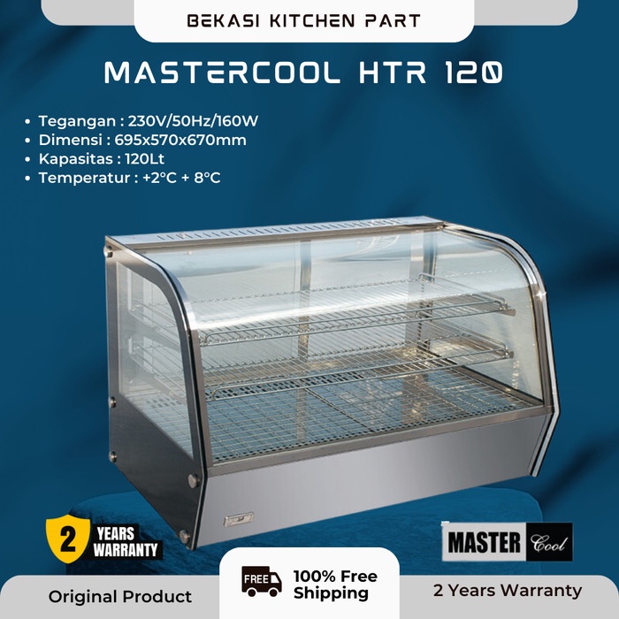 [Baru] Showcase Cooler Display Top Mastercool Model Htr 120 / Showcase Cake Terbaru