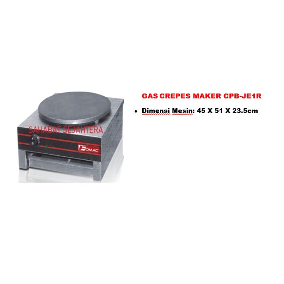 [Baru] Gas Crepes Maker Cpb-Je1R Mesin Pembuat Crepes Limited