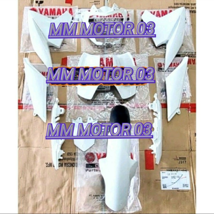 ✨Sale Paket Body Halus Vixion New Nvl 2013-2014 Putih Yamaha Original Ygp Diskon