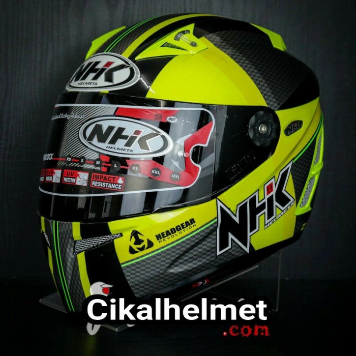 ✨Termurah Nhk Helm Terminator T Bold Gppro  Yellow Black  Dd Ring Terbaru
