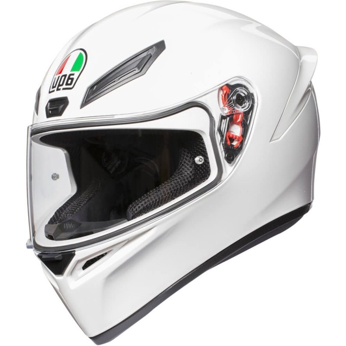 ✨Termurah Agv K1 White Gloss  Helm Full Face  Sni Certification  Original Limited