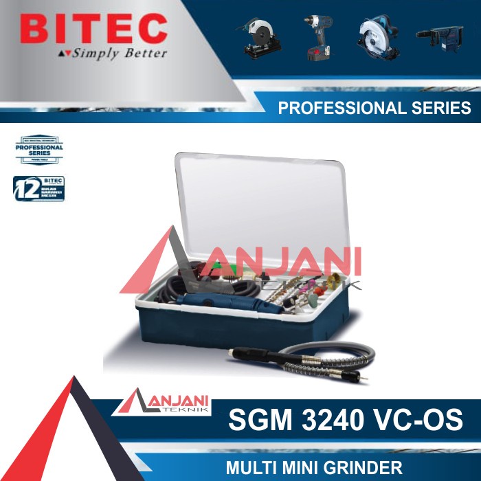 MESIN BOR TUNER MINI DIE GRINDER SET BITEC SGM 3240 GERINDA LURUS