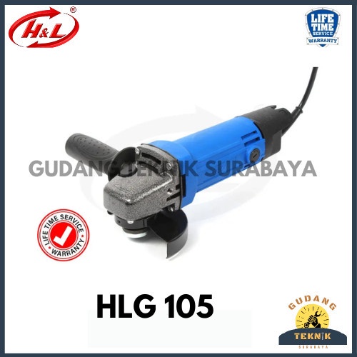 H&L Mesin Gerinda HLG105/Disc Grinder HLG 100 & HLG 105 Variable Speed