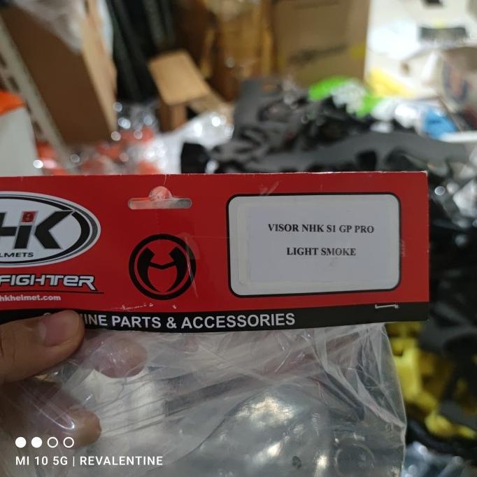 Visor NHK S1GP Pro Light Smoke | Kaca helm S1-GP