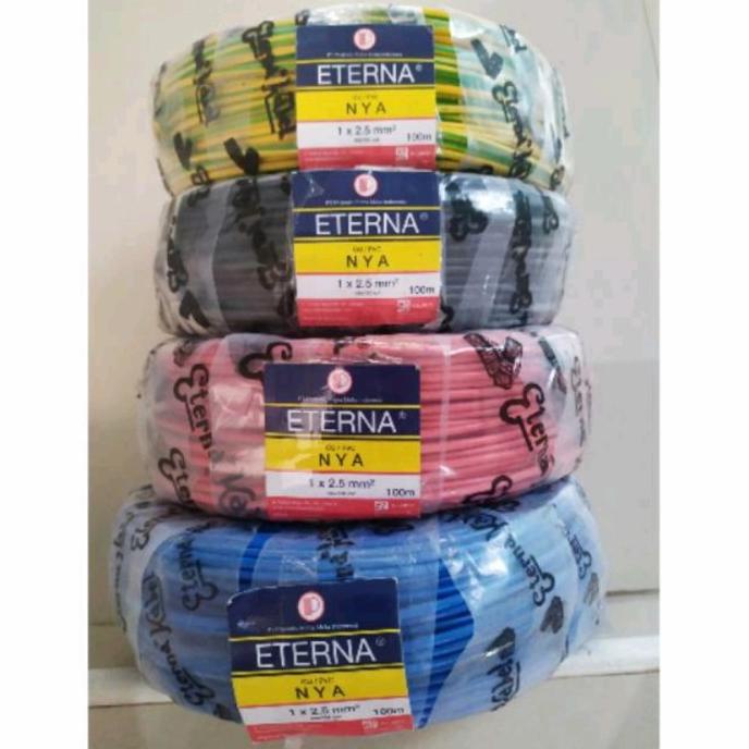#####] Kabel listrik NYA ETERNA 1 X 2,5mm Kawat Tunggal Meteran
